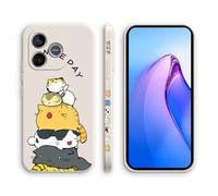 XINYEXIN Coque pour Honor 600 Lite avec Motif Mignon, Étui Silicone Souple Antichoc - Kitten, White
