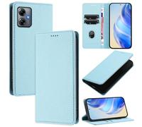 XINYEXIN Coque pour Motorola Moto G54 - Étui Portefeuille en Cuir à Rabat - Porte-Cartes Support Magnétique Housse Folio Flip Case - Bleu Ciel