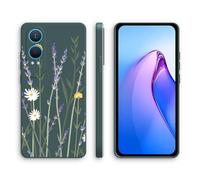 XINYEXIN Coque pour OnePlus Nord CE 4 Lite 5G, Coque Silicone Souple avec Motif Mignon, Étui Antichoc à Bord Droit - Lavender, Green