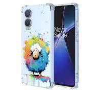 XINYEXIN Coque pour OnePlus Nord CE 4 Lite 5G Transparent - Série Colorée de Graffitis d'art Cool, Motif Mignon, Étui TPU Antichoc Ultra-Mince - Sheep