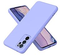 XINYEXIN Coque pour Oppo A16 / Oppo A16s / Oppo A54s Liquid Silicone Case, Étui Coque de Téléphone en Silicone Antichoc Épaissi avec Doublure en Microfibre Housse Protection - Violet