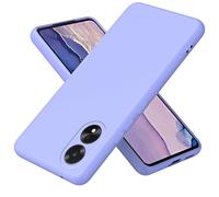 XINYEXIN Coque pour Oppo A38 4G / Oppo A18 4G Liquid Silicone Case, Étui Coque de Téléphone en Silicone Antichoc Épaissi avec Doublure en Microfibre Housse Protection - Violet