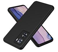 XINYEXIN Coque pour Oppo A57 4G / Oppo A57s 4G Liquid Silicone Case, Étui Coque de Téléphone en Silicone Antichoc Épaissi avec Doublure en Microfibre Housse Protection - Le Noir
