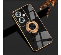 XINYEXIN Coque pour Oppo A79 5G avec Anneau Support Rotatif à 360 Degrés, Souple TPU Silicone Case Antichoc Housse Bague Étui pour Oppo A79 5G - Le Noir