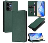 XINYEXIN Coque pour Oppo Reno 13F 5G 4G / Reno 13 FS 5G 4G - Étui Portefeuille en Cuir à Rabat - Porte-Cartes Support Magnétique Housse Folio Flip Case - Vert