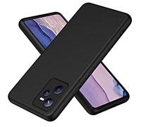 XINYEXIN Coque pour Realme C35 / Realme Narzo 50A Prime (6.6") Liquid Silicone Case, Étui Coque de Téléphone en Silicone Antichoc Épaissi avec Doublure en Microfibre Housse Protection - Le Noir