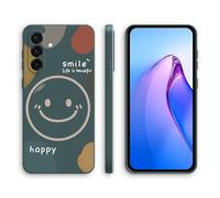 XINYEXIN Coque pour Samsung Galaxy A56 5G, Coque Silicone Souple avec Motif Mignon, Étui Antichoc à Bord Droit - Smile, Green