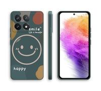XINYEXIN Coque pour Xiaomi Poco X6 Pro 5G, Coque Silicone Souple avec Motif Mignon, Étui Antichoc à Bord Droit - Smile, Green