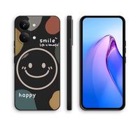 XINYEXIN Coque pour Xiaomi Poco X8 Pro Max 5G avec Motif Mignon, Étui Silicone Souple Antichoc - Smile, Black