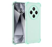 XINYEXIN Coque pour Xiaomi Redmi 14C 4G / Poco C75 - Étui Mat Translucide en Silicone Souple TPU Antichoc avec Coins Renforcés et Anti-Traces de Doigt - Vert