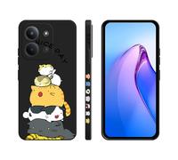 XINYEXIN Coque pour Xiaomi Redmi 15C 4G/5G / Poco C85 4G avec Motif Mignon, Étui Silicone Souple Antichoc - Kitten, Black