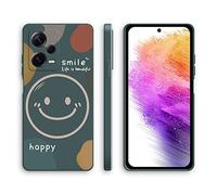 XINYEXIN Coque pour Xiaomi Redmi Note 12 Pro 5G, Coque Silicone Souple avec Motif Mignon, Étui Antichoc à Bord Droit - Smile, Green