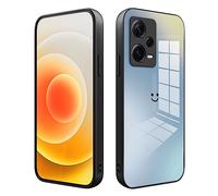 XINYEXIN Coque pour Xiaomi Redmi Note 12 Pro Plus 5G / 12 Pro+ 5G Case, Étui Housse de Téléphone en Verre Dégradé, Coque Antichoc et Anti-Rayures Mode Ultra-Mince - Bleu