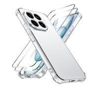 XINYEXIN Coque Transparente pour OnePlus 15 avec 2 Films en Verre Trempé - Étui Souple en TPU avec Coins Airbag, Antidérapant