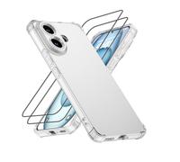 XINYEXIN Coque Transparente pour Vivo V60 Lite 5G avec 2 Films en Verre Trempé - Étui Souple en TPU avec Coins Airbag, Antidérapant