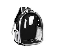Xinyilau Sac for Animaux de Compagnie Interstellar - Solution de Transport Pratique for Chat avec Flux d'air Optimal, Convient aux Animaux de Compagnie de Taille Moyenne(Black)