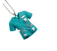 XINYIN 2D Plate Acrylique Ornement Charme De Voiture Intérieure Décoration Dentiste Costume Pendentif Suspension pour Le Voiture Suspendue