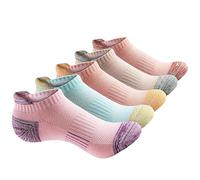 XINYIN 5 Paires Socks Athletic Sock Running Sports Sports Tock Trainer Pour Faire Du Jogging Jogging Tennis Daily Trainer Athletic Running Ankle Pour Adulte