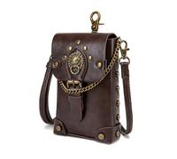 XINYIN À Bandoulière Punk Pour Femmes Pu En Cuir À Bourse Épaule Avec Une Sangle Taille Réglable Costume Cosplay Accessoires Satchel Pour Femmes
