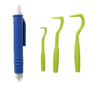 XINYIN ABS Pet Toaming Ensemble De 4 Tiques Fleas Removers Remover Ergonomic Grip Repoval Tool for Dog Sensitive Skin Skin Grooming Remover for Dog