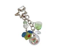XINYIN Adorable cordon de téléphone motif crème glacée vert pendentif porte-clés cadeau unisexe tasse pour elle esthétique, Vert, Keychain