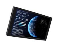 XINYIN Affichage Secondaire pour Boîtier PC Diagnostic Matériel Cadre en Aluminium avec Connexion USB Directe Moniteur De Température CPU GPU À Large Visualisation