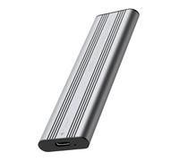 XINYIN Boîtier en aluminium solide USB 3.2 10 Gbit/s de type C pour stockage de données et travail créatif