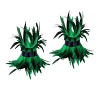 XINYIN Bracelet de cheville Punk Rock avec plumes réglables pour déguisements Halloween Cosplay et spectacles de danse, One Size, Comme décrit ci-dessus