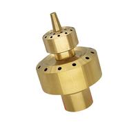 XINYIN Buse de fontaine d'extérieur en laiton avec pulvérisation d'eau double couche pour piscine, étang, décoration de jardin, accessoires améliorés en laiton tête d'arrosage pour fontaine de jardin