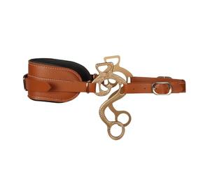 XINYIN Casque de cheval guidé | Changements de routine de grange, disposition à boucle, PU cousu, panneau avant rembourré, équipement d'entraînement