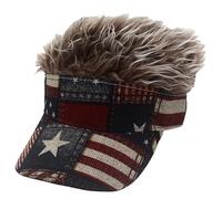 XINYIN Chapeau de cheveux avec drapeau accrocheur, accessoire pour fans de sport, festivals, entretien facile, accessoire patriotique pour cheveux, drapeau unique