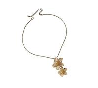 XINYIN Collier avec pendentif floral réglable en alliage - Design léger - Plusieurs tailles - Chaîne pour femme - Motif floral délicat, taille unique, Comme décrit, Comme décrit.