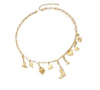 XINYIN Collier avec pendentif irrégulier pour femme, accessoire tendance en alliage, bijoux pour occasions décontractées et spéciales