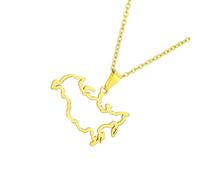 XINYIN Collier élégant avec pendentif en forme de croix russe ajourée - Confortable à porter - En acier inoxydable robuste - Accessoire de bijoux - Style russe, A, Comme décrit, Comme décrit.
