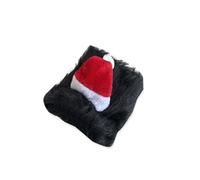 XINYIN Costume de Noël pour chien, perruque lions et bonnet de Père Noël pour les fêtes de fin d'année, déguisement pour animal de compagnie, facile à porter