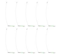 XINYIN Diviseur De Crochet D'équilibre À Lame Unique en Acier Inoxydable Connecteur 'équilibre Pêche Tube Manchon 'Alimentation 15/20/30/40cm Accessoires 'équipement Pêche 10 Pièces