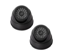 XINYIN Fausse Caméra De Sécurité À Simulation Élevée Lumière LED Clignotante Adaptée À La Prévention du Vol Installation Facile en Intérieur Et en Extérieur Fausse Caméra Dôme Légère