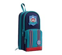 XINYIN Grande trousse à crayons de grande capacité avec poignée de transport pour étudiants, école, salle de ournitures de bureau, trousse à crayons en tissu Oxford noir spécial Big Yoeeg