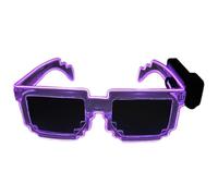 XINYIN Light Up Sun Glasses For Night Event Reflective Lens Glowing Eyeglasses For Music Festival Gathering Decoration LED Glowing Sunglasses