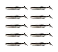 XINYIN Lot de 10 leurres souples en forme de queue de pagaie pour eau douce et eau salée