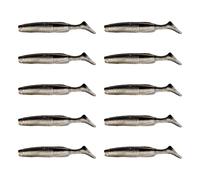 XINYIN Lot de 10 leurres souples en forme de queue de pagaie pour eau douce et eau salée