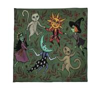 XINYIN Nappe en Velours Élégante Tapis De Divination Portables avec des Œuvres d'art Mystiques pour Les Méditations Spirituelles Et La Décoration La Maison Tissu Cérémonie Tarot Facile À Nettoyer