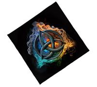 XINYIN Nappe en Velours Élégante Tapis De Divination Portables avec Œuvres d'art Mystiques pour Méditations Spirituelles Et Décoration La Maison Tapis Tarot Antidérapant