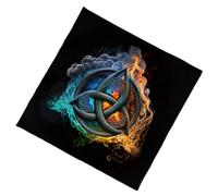 XINYIN Nappe en Velours Élégante Tapis De Divination Portables avec Œuvres d'art Mystiques pour Méditations Spirituelles Et Décoration La Maison Tapis Tarot Antidérapant