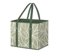 XINYIN Panier De Magasinage Non Tissé Portable Bac Rangement Pliable avec Conception Fleurs pour L'organisation À Domicile Pique-Nique Panier Portable Essentiel