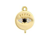 XINYIN Pendentif en forme de mauvais œil orné de zircones éblouissantes pour collier et étuis, utilisez des bijoux à breloques avec zircone scintillante