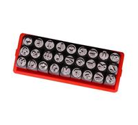 XINYIN Poinçons De Lettres en Métal Outil Gaufrage Tampon Lettres Et Chiffres Cuir 3mm Outil Poinçonnage pour La Gravure du Cuir Et La Fabrication Bijoux Stamper Chiffres Acier
