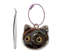 XINYIN Porte-clés compact pour ranger les poils d'animaux de compagnie - Bouteille transparente pour souvenirs d'animaux de compagnie et chats bien-aimés - Bouteille de rappel pour poils de chat