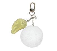 XINYIN Porte-clés délicat en forme d'étoile avec breloque aile d'ange - Pendentif à suspendre pour sac à dos - Convient pour un transport quotidien - Porte-clés ange mignon pour femme, jaune, taille