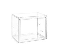 XINYIN Premium Clarities Vitrines À Collectionner Mallette De Rangement Empilable Anti-poussière pour Modèles Jouets Décoration La Maison Conteneur en Plastique Portable Boîte Rangement en Plastique